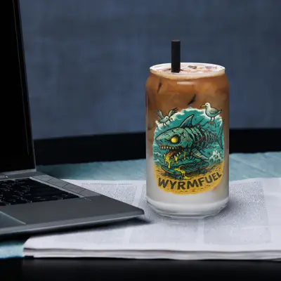 Dead Set Shred 16oz Can Glass back